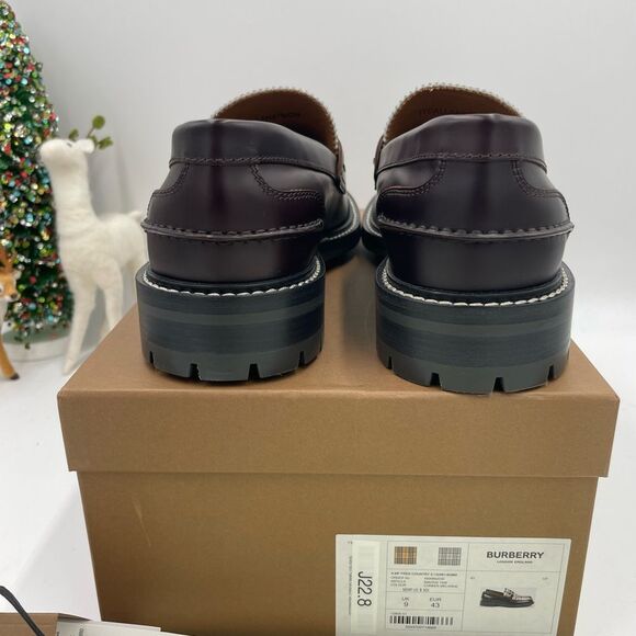 Men’s Burberry vintage check penny loafers size 43 made in Italy - Picture 4 of 7